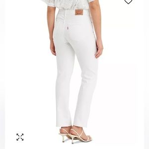 Levi’s White Classic Straight Jeans